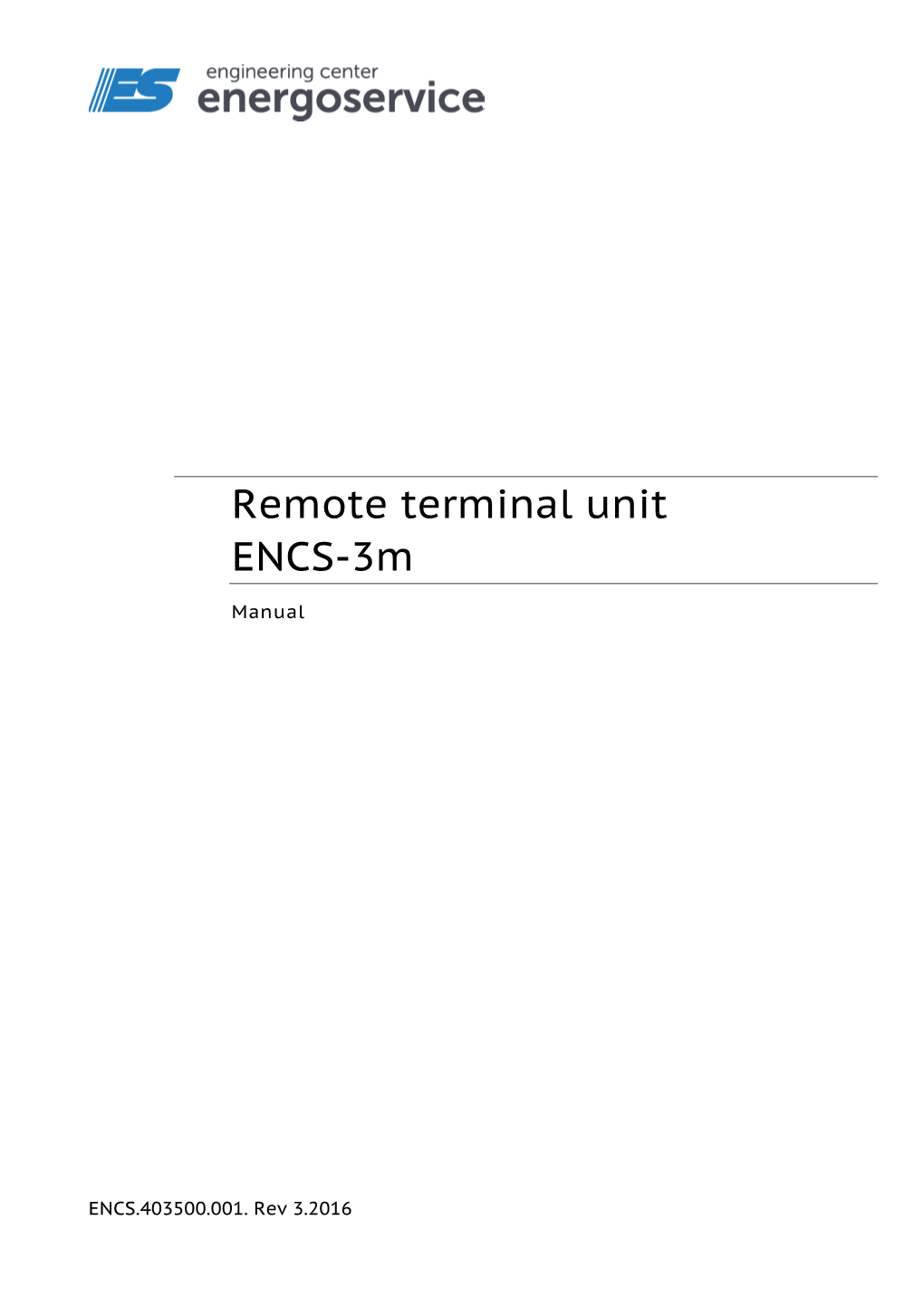 Remote Terminal Unit ENCS-3M