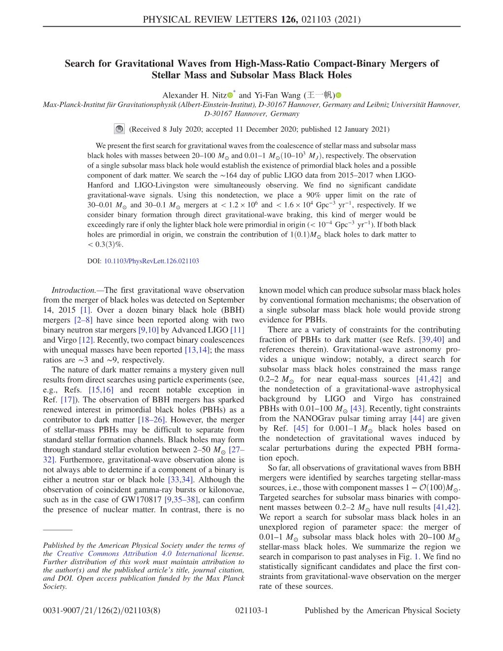 Search for Gravitational Waves from High-Mass-Ratio Compact-Binary Mergers of Stellar Mass and Subsolar Mass Black Holes