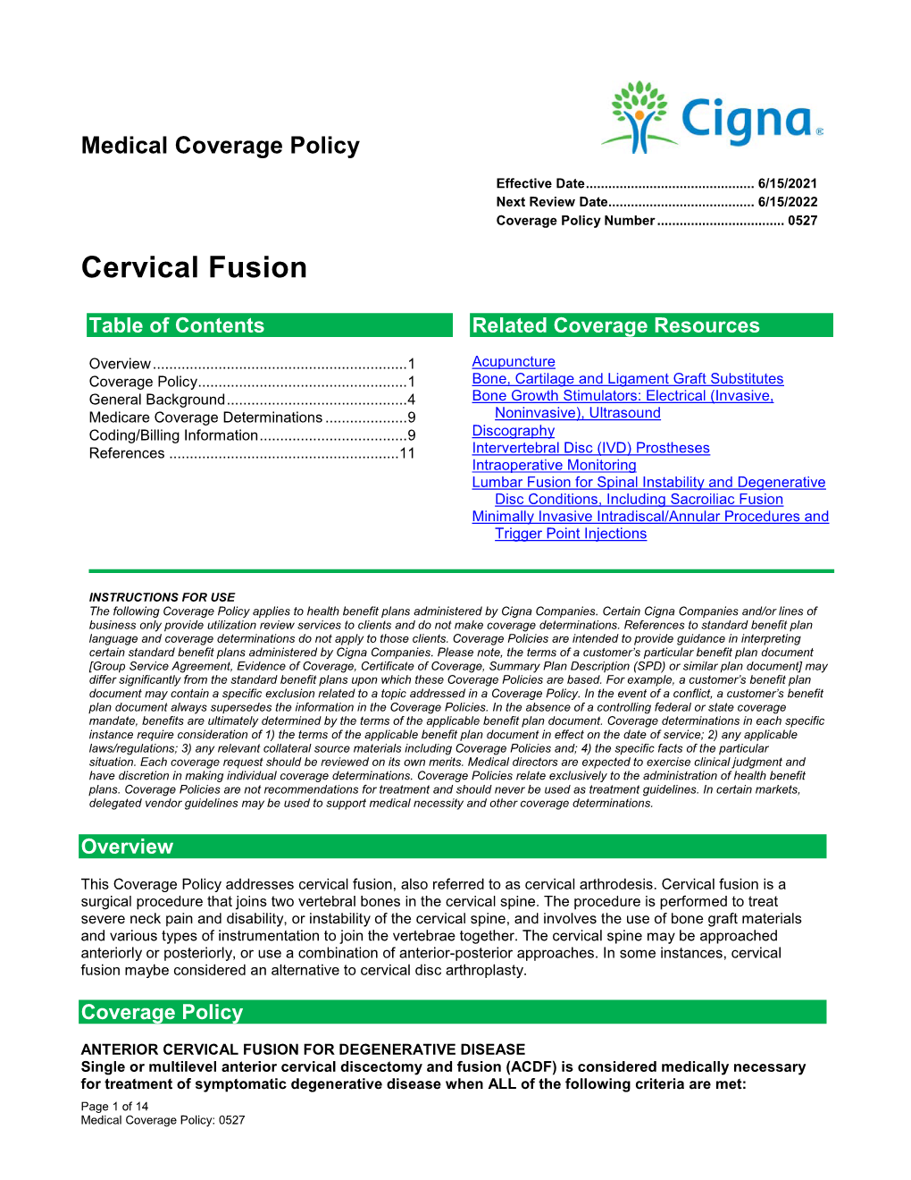 Cervical Fusion