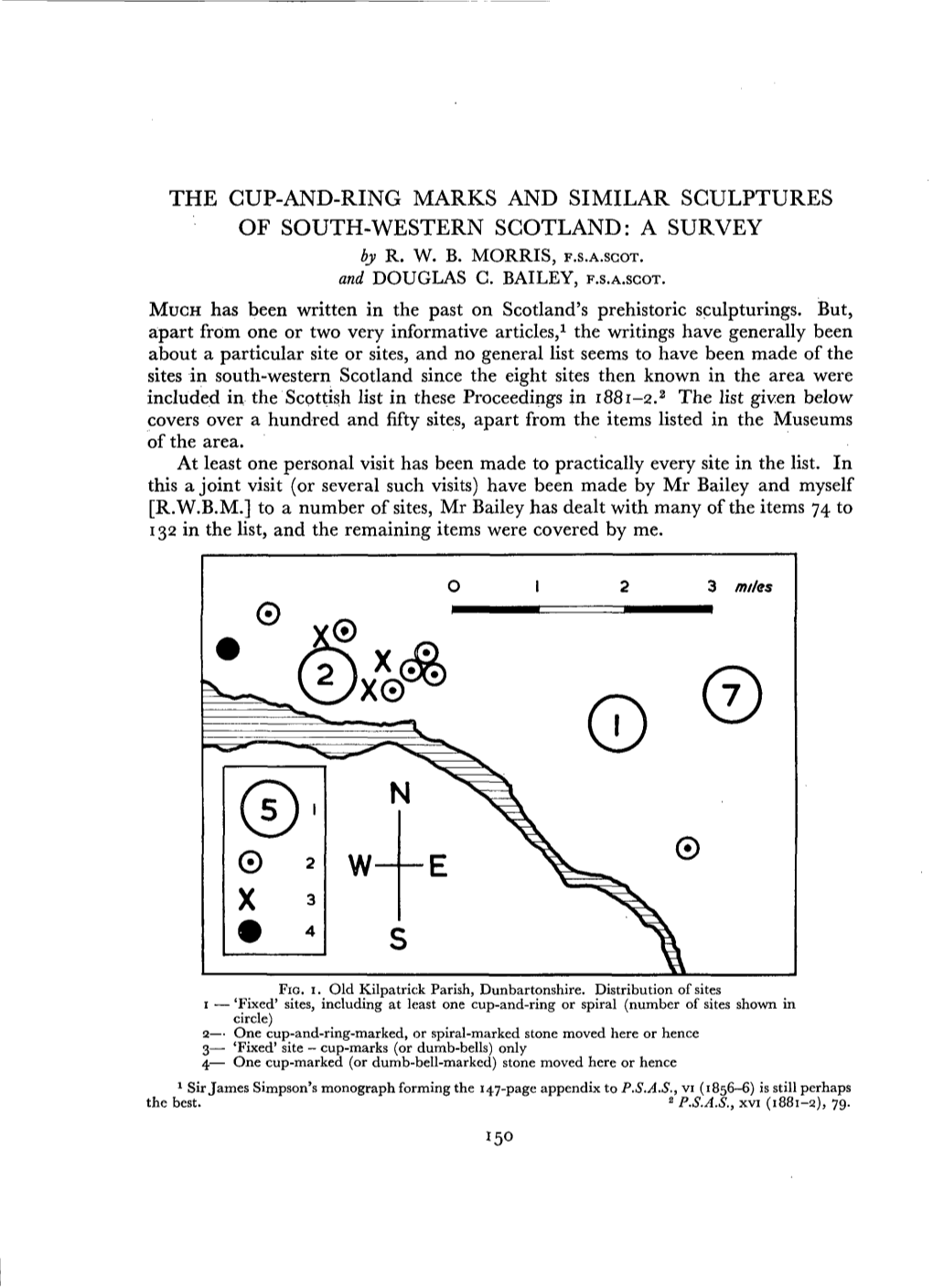 The Cup-And-Ring Marks and Similar Sculptures of South-Western Scotland: a Survey