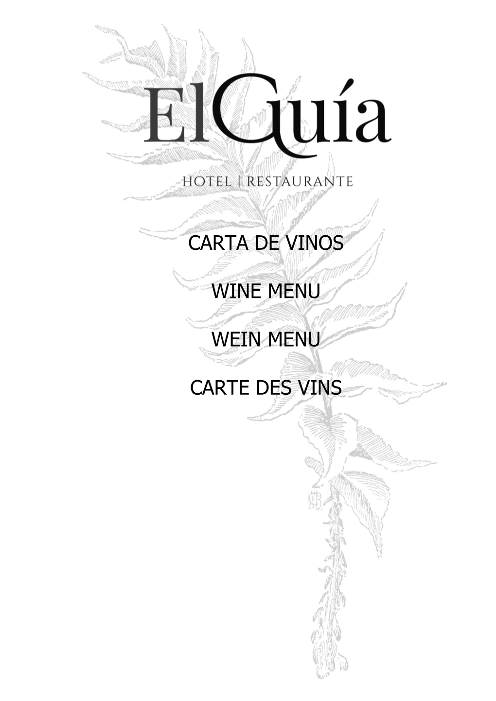 Carta De Vinos