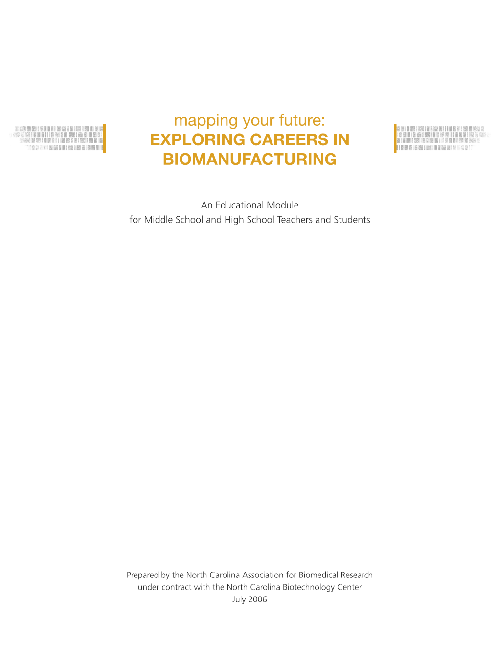 Careers in Biomanufacturing