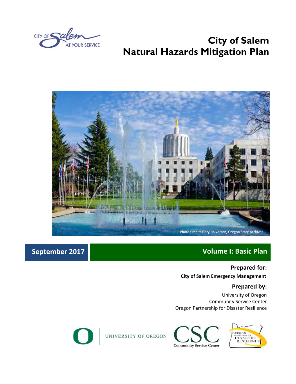 City of Salem Natural Hazards Mitigation Plan