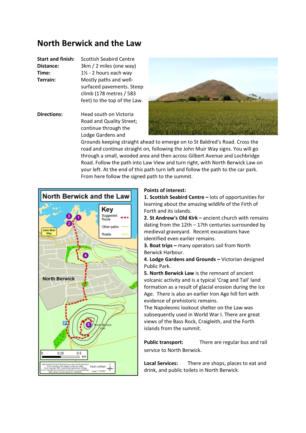 North Berwick and the Law