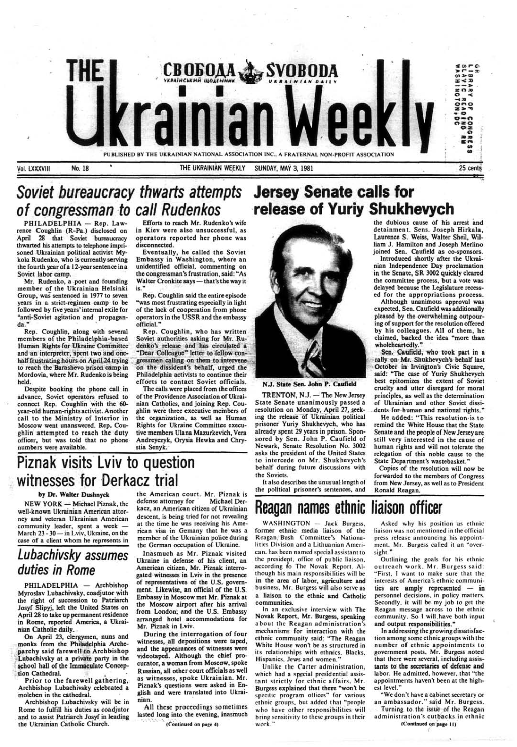 The Ukrainian Weekly 1981