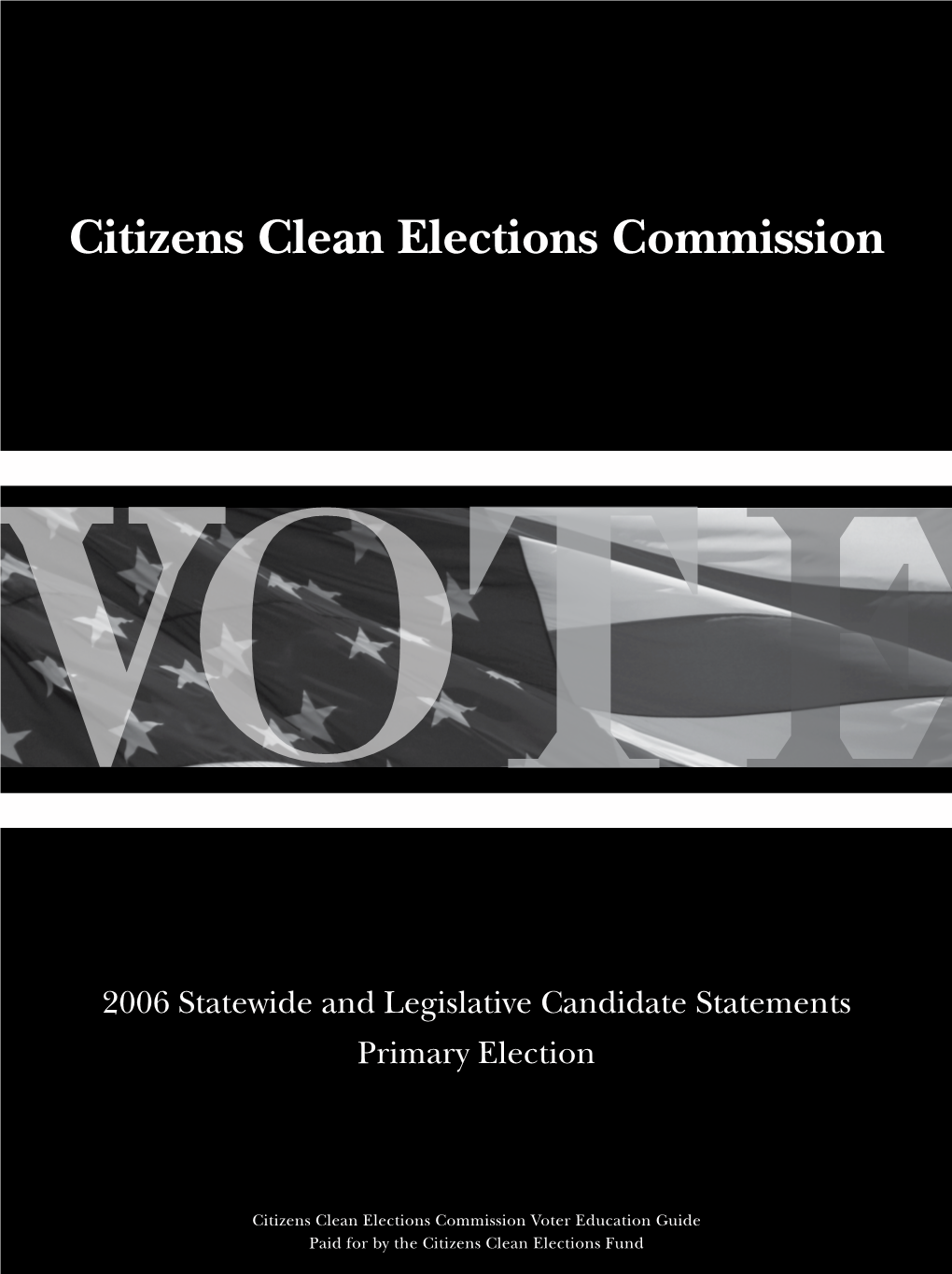 Citizens Clean Elections Commission VOT