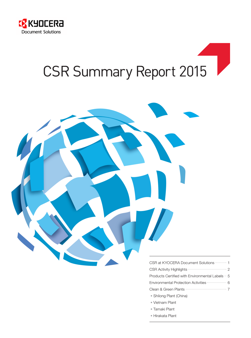 CSR Summary Report 2015