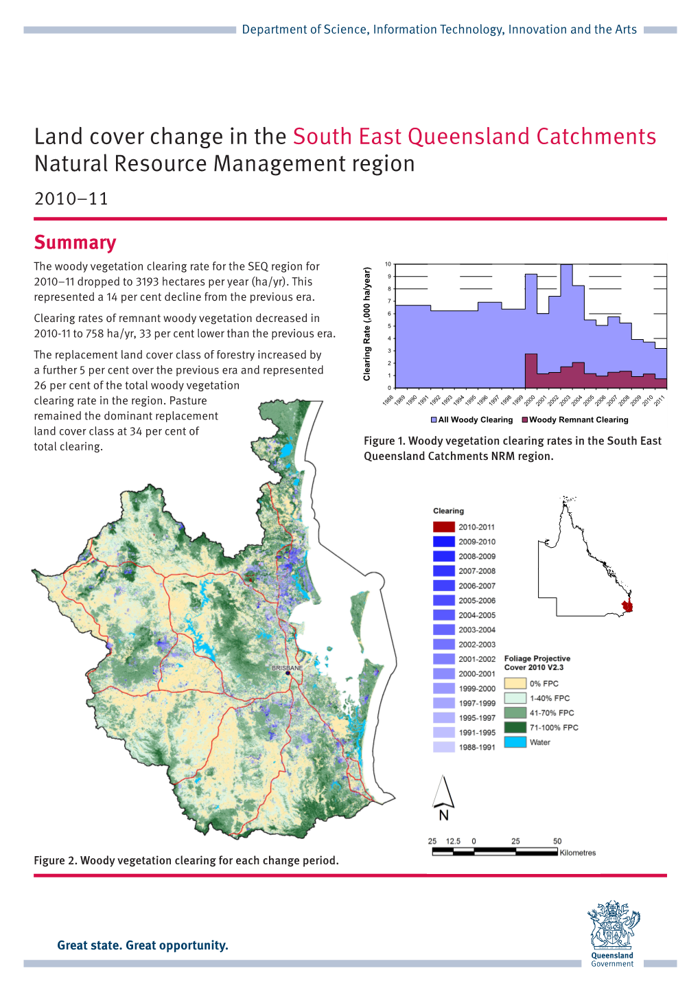 Land Cover Change in the South East Queensland Catchments Natural Resource Management Region 2010–11