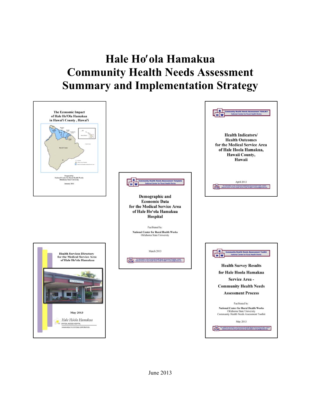 Hale Ho′Ola Hamakua Community Health Needs Assessment Summary and Implementation Strategy