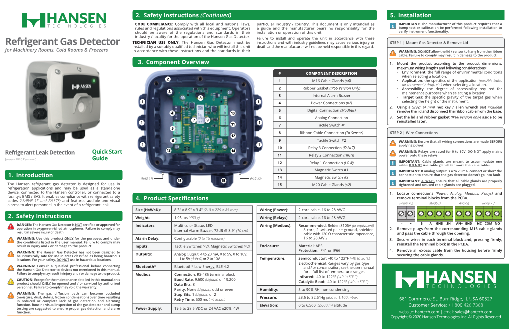 Refrigerant Gas Detector