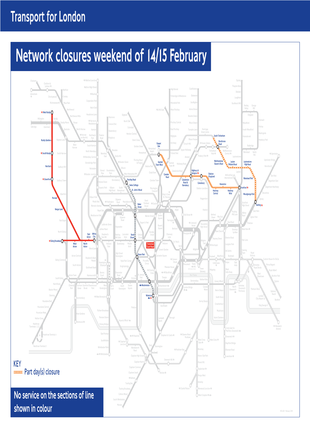 Network Closures Weekend of 14/15 February