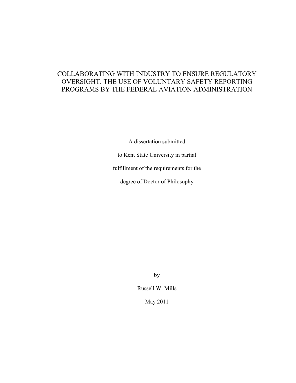 The Use of Voluntary Safety Reporting Programs by the Federal Aviation Administration