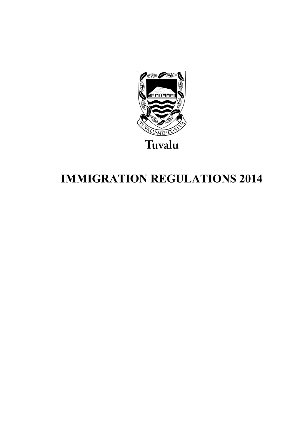 Tuvalu Immigration Regulations 2014