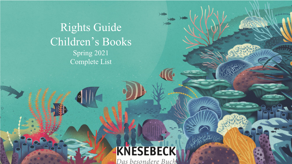 Rights Guide Children's Books