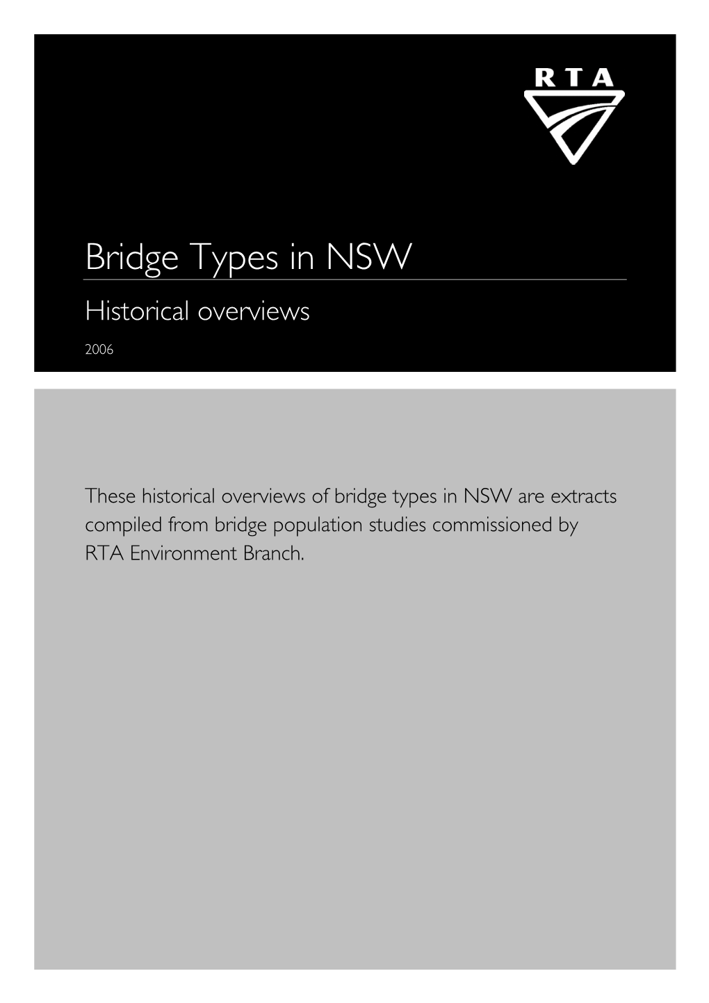 Bridge Types in NSW Historical Overviews 2006