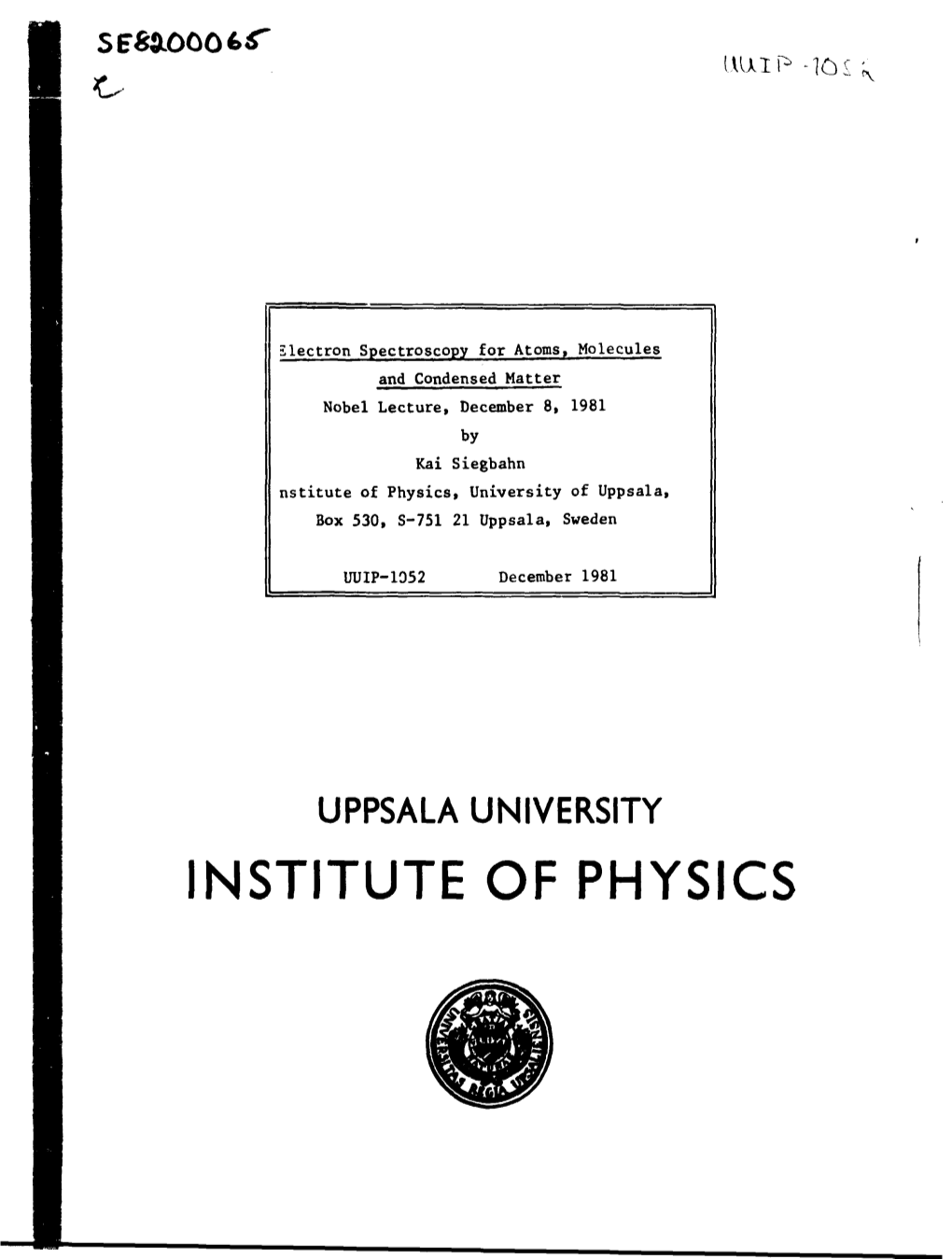 Institute of Physics