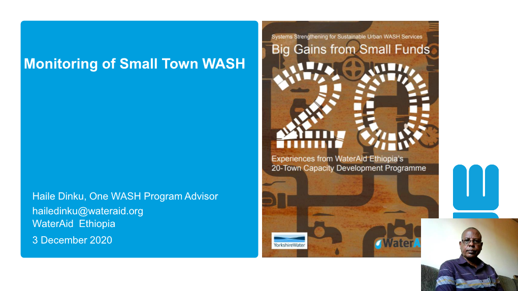 Monitoring of Small Town WASH