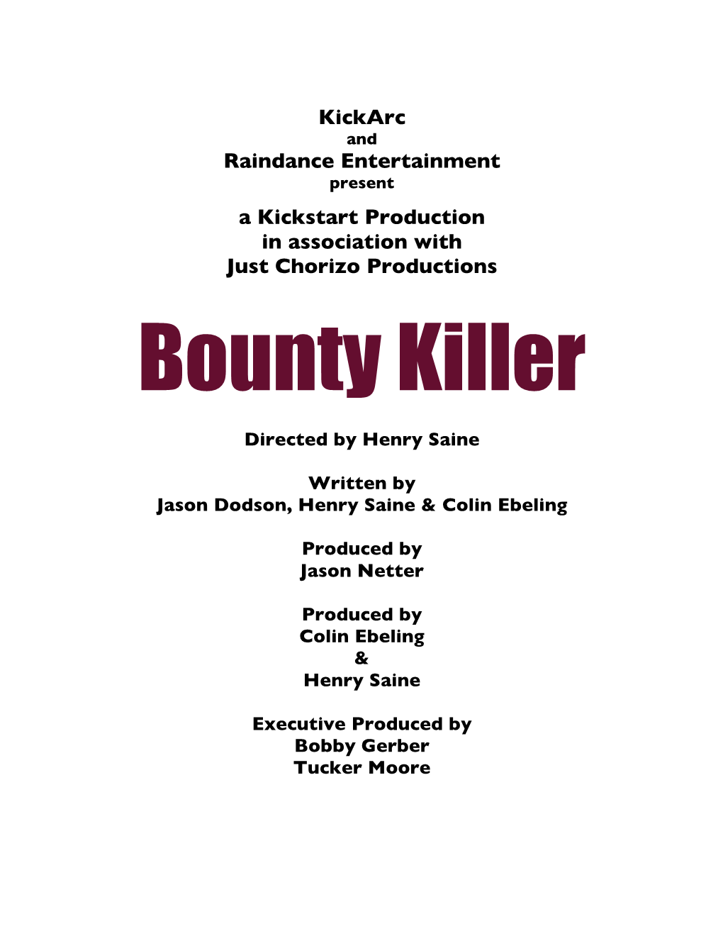 Bounty Killer