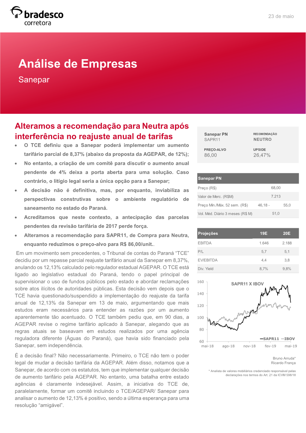 Análise De Empresas Sanepar