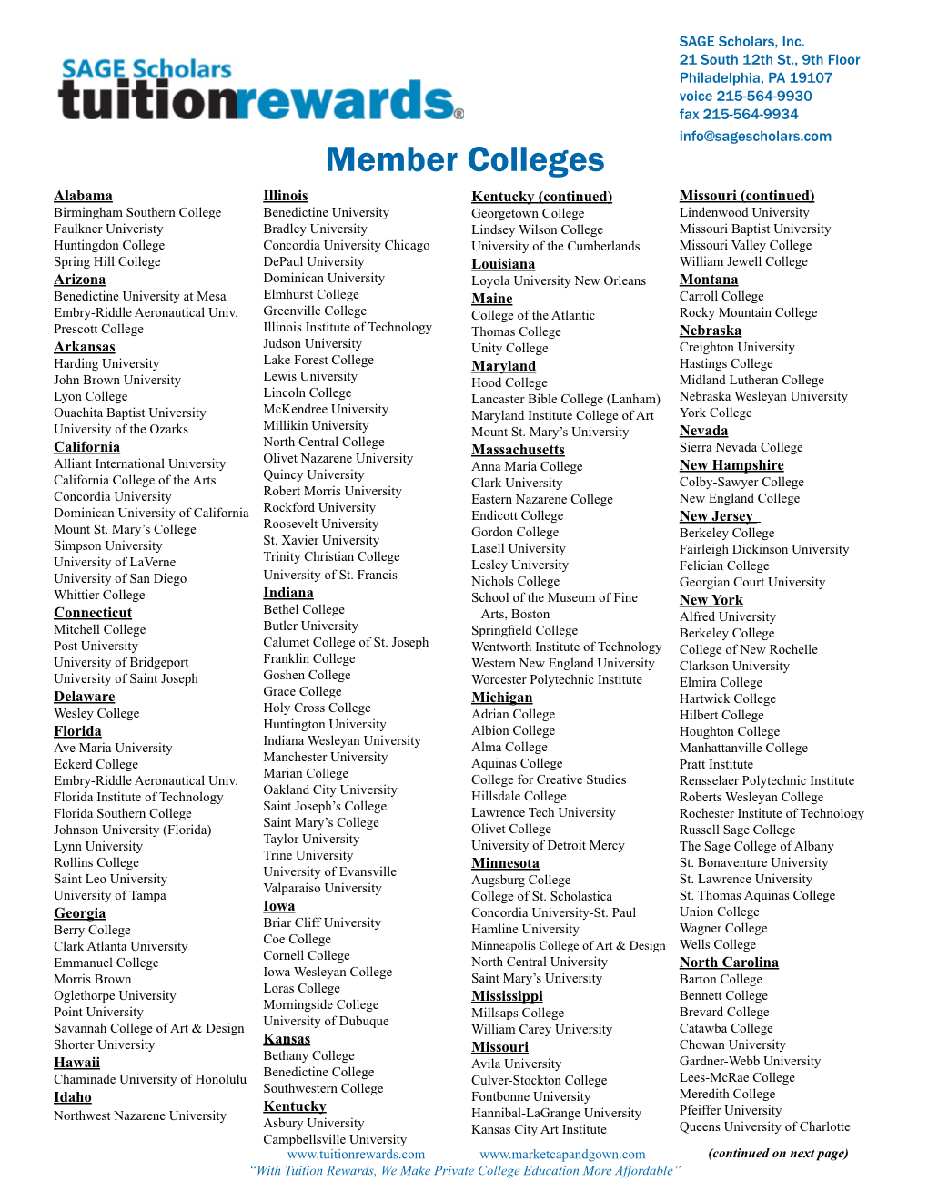 Member Colleges