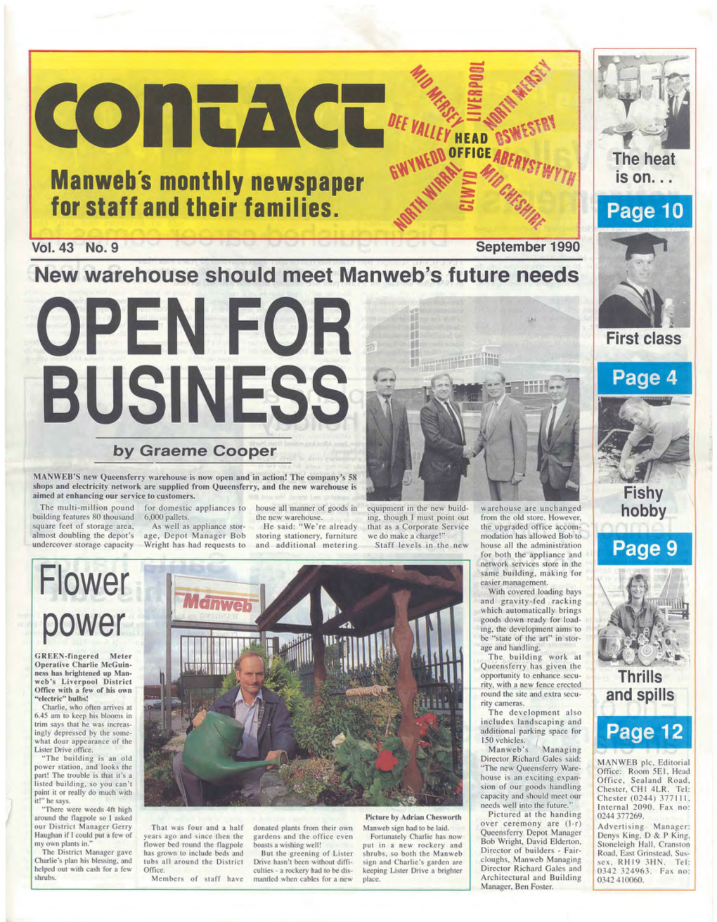 September 1990 New Warehouse Should Meet Manweb's Future Needs