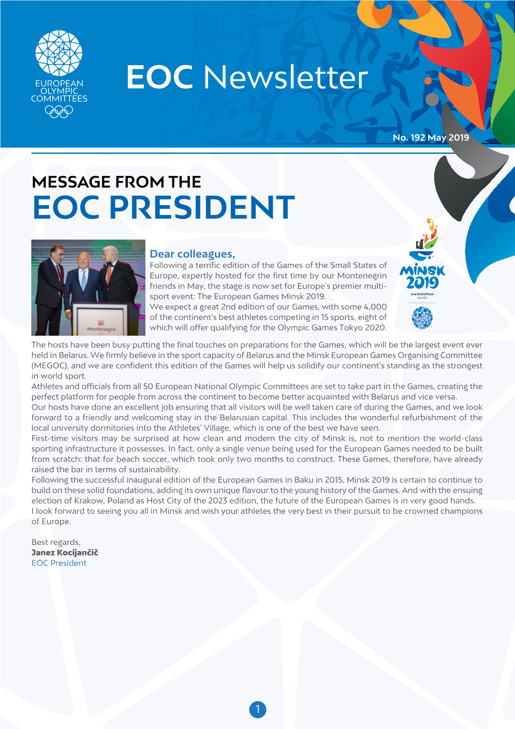 EOC PRESIDENT EOC Newsletter