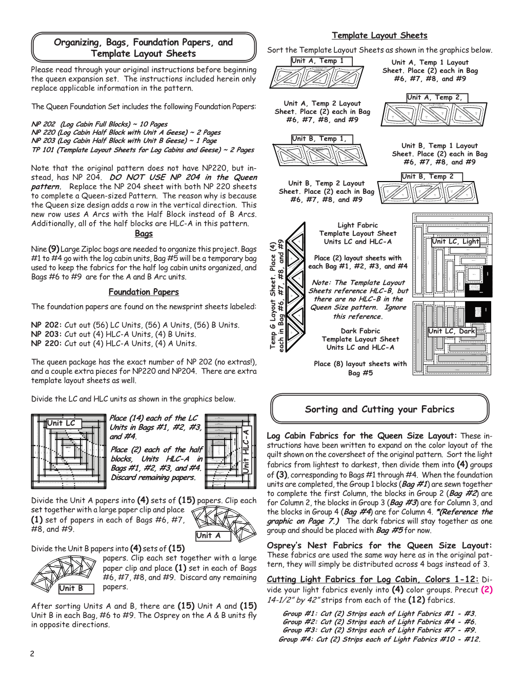 Osprey Nest Queen Size Page 2 LC Cutting Correction