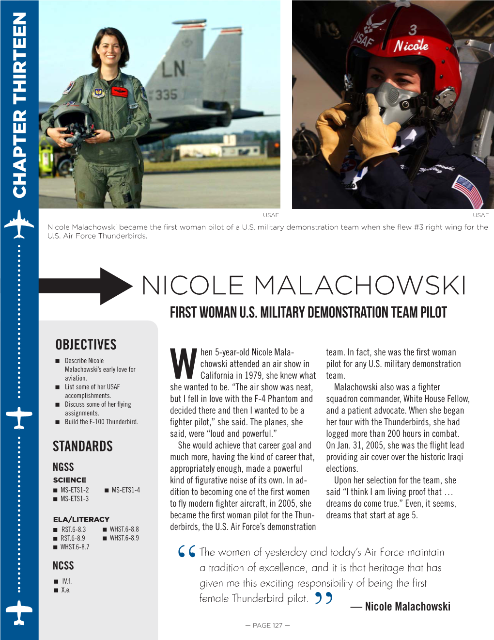 Nicole Malachowski Became the First Woman Pilot of a U.S