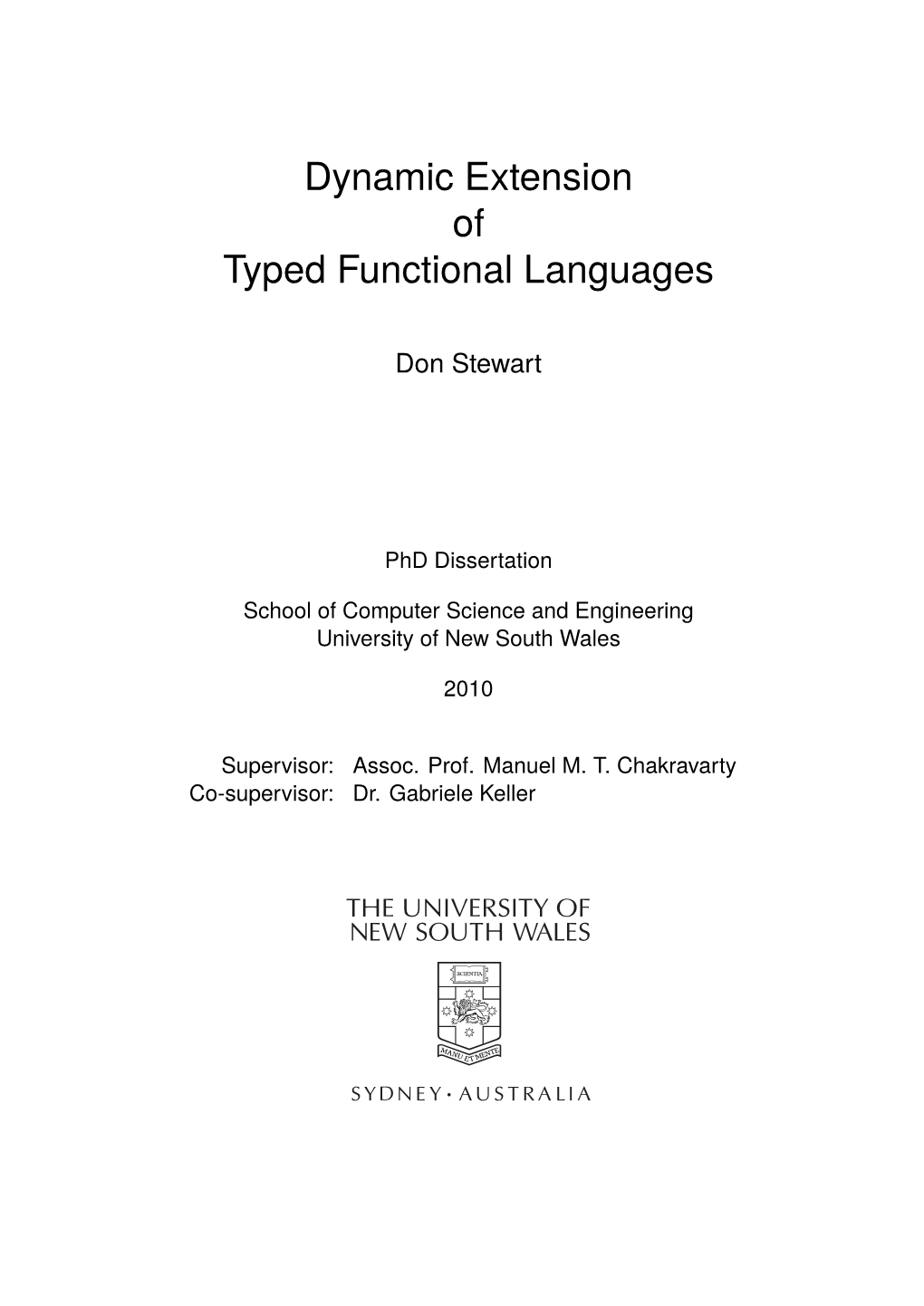 Dynamic Extension of Typed Functional Languages