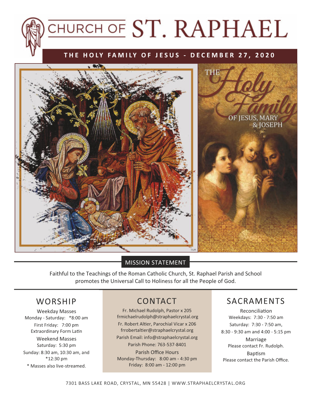 Contact Sacraments Worship