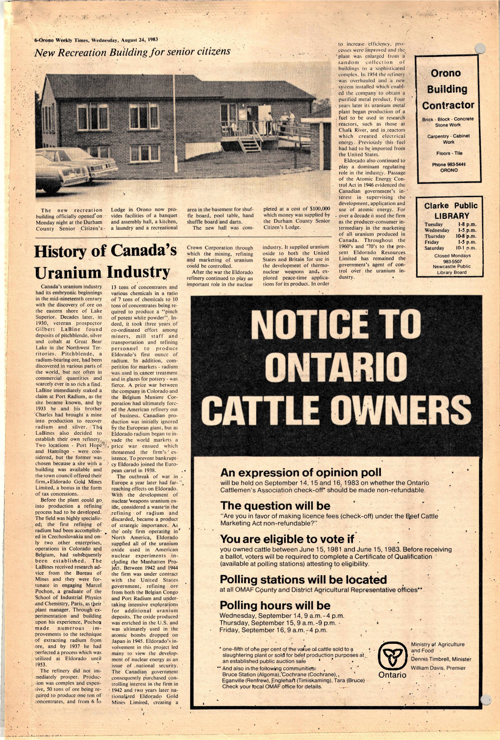 History of Canada's Uranium Industry