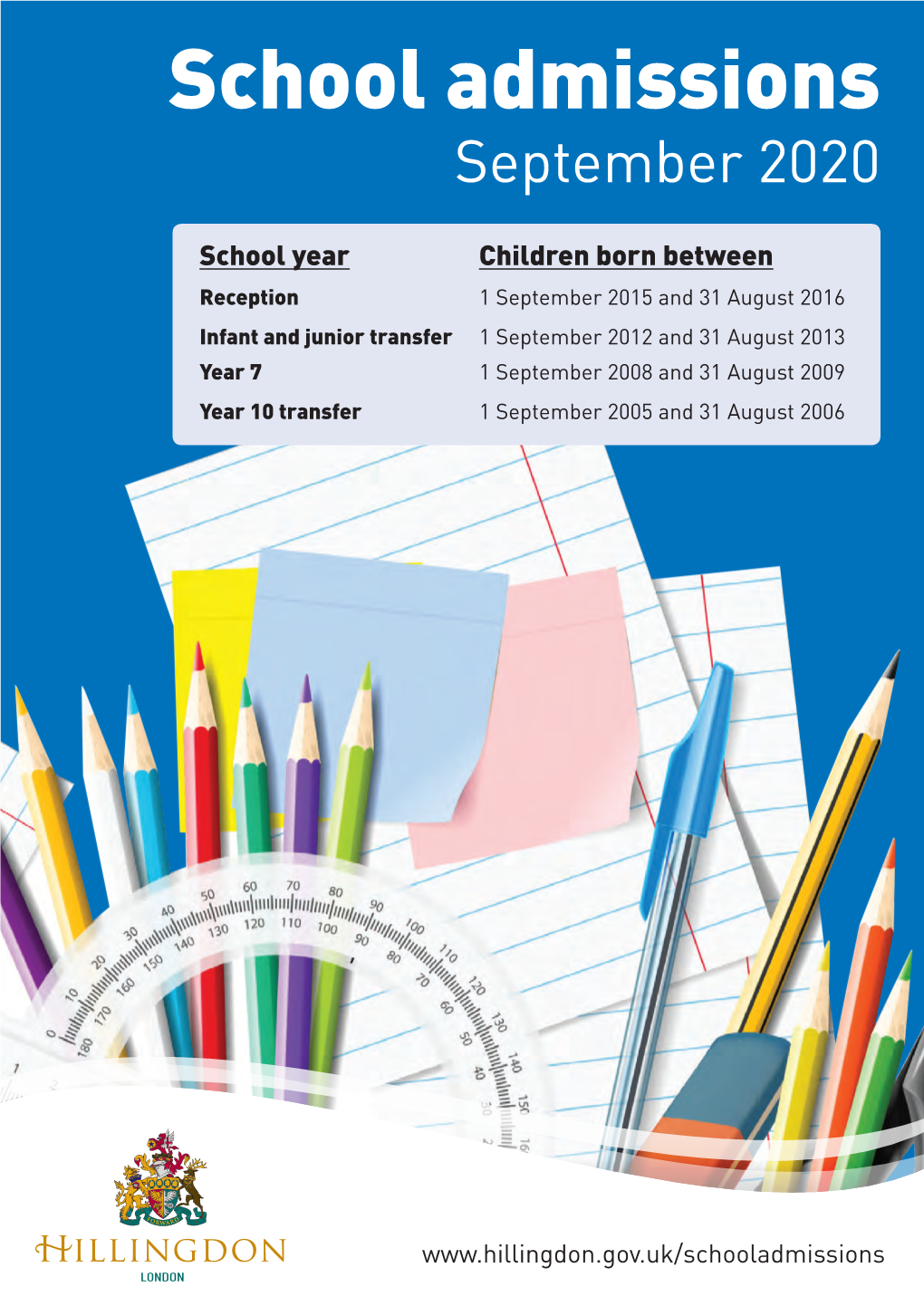 School Admissions September 2020