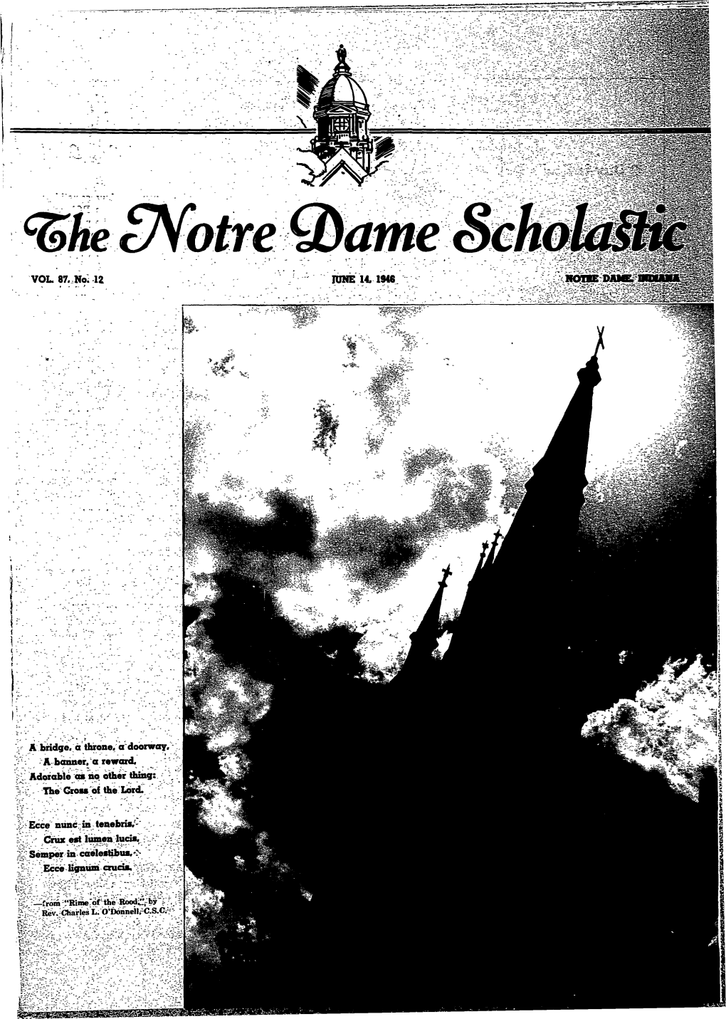 Notre Dame Scholastic, Vol. 87, No. 12