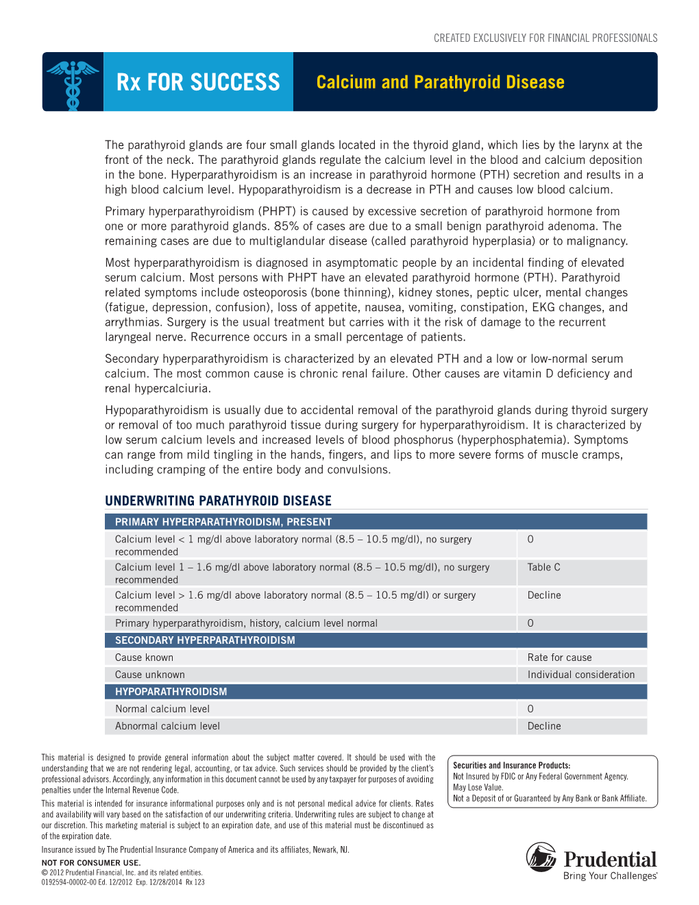 Calcium and Parathyroid Disease