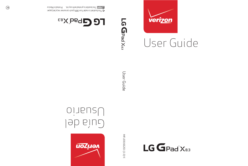 LG G Pad X8.3 User Guide