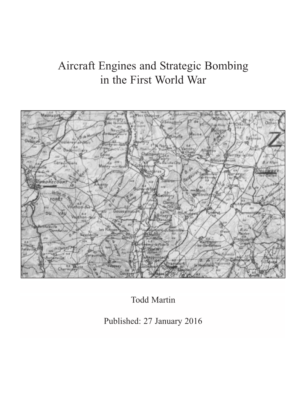 Aircraft Engines and Strategic Bombing in the First World War