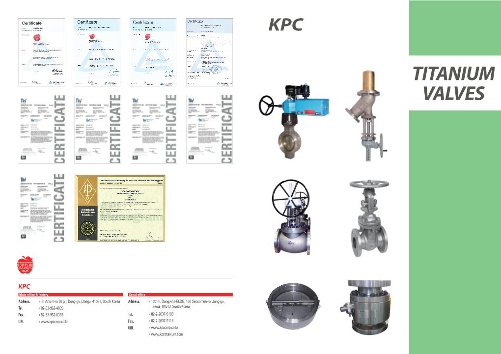 Titanium Valves