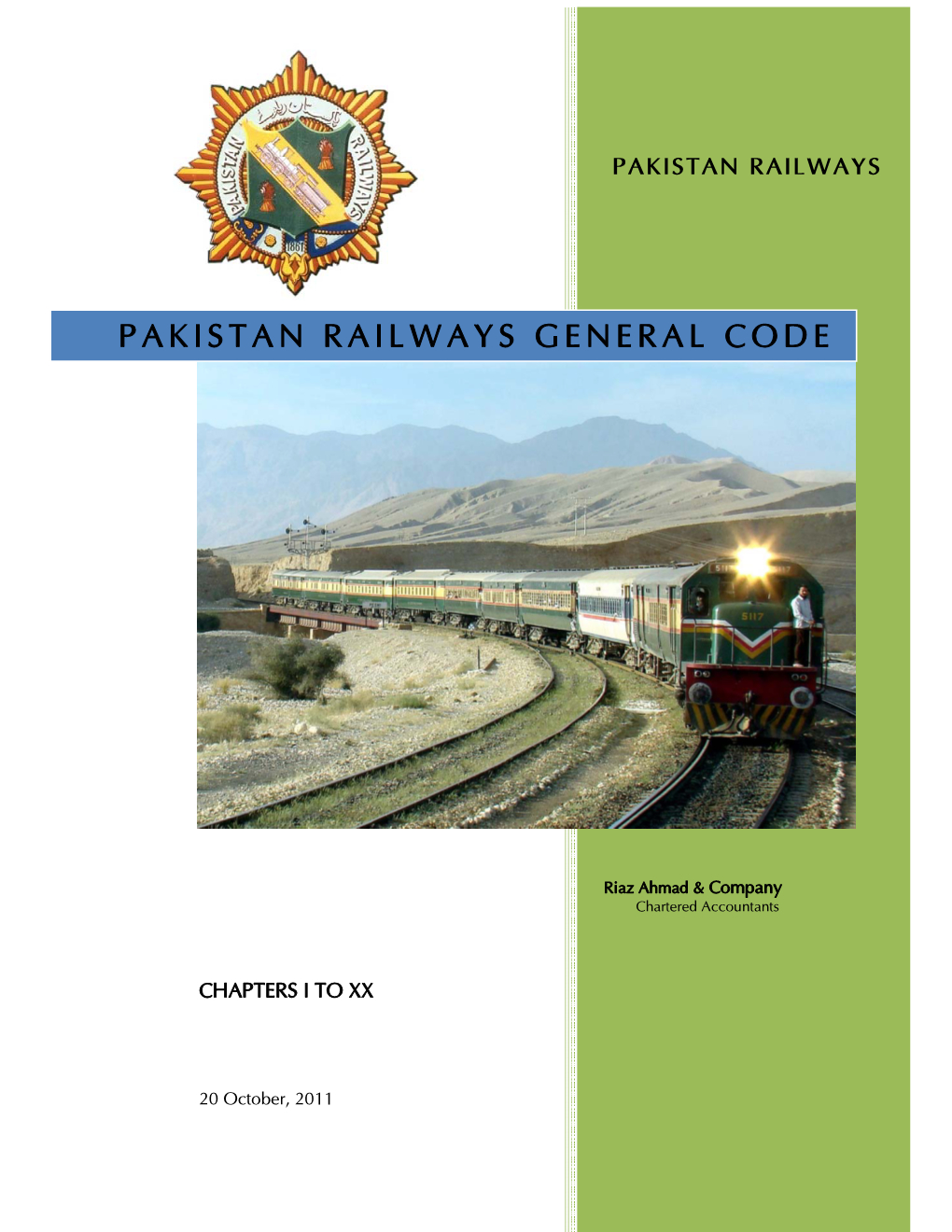 Pakistan Railways General Code
