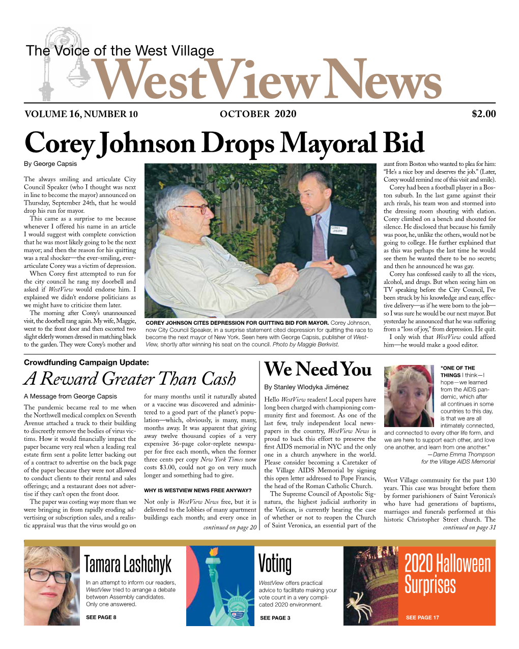 Corey Johnson Drops Mayoral