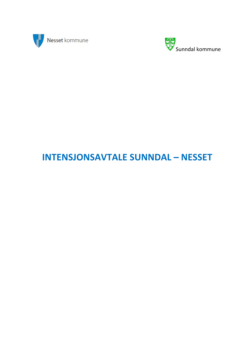 Intensjonsavtale Sunndal – Nesset 1