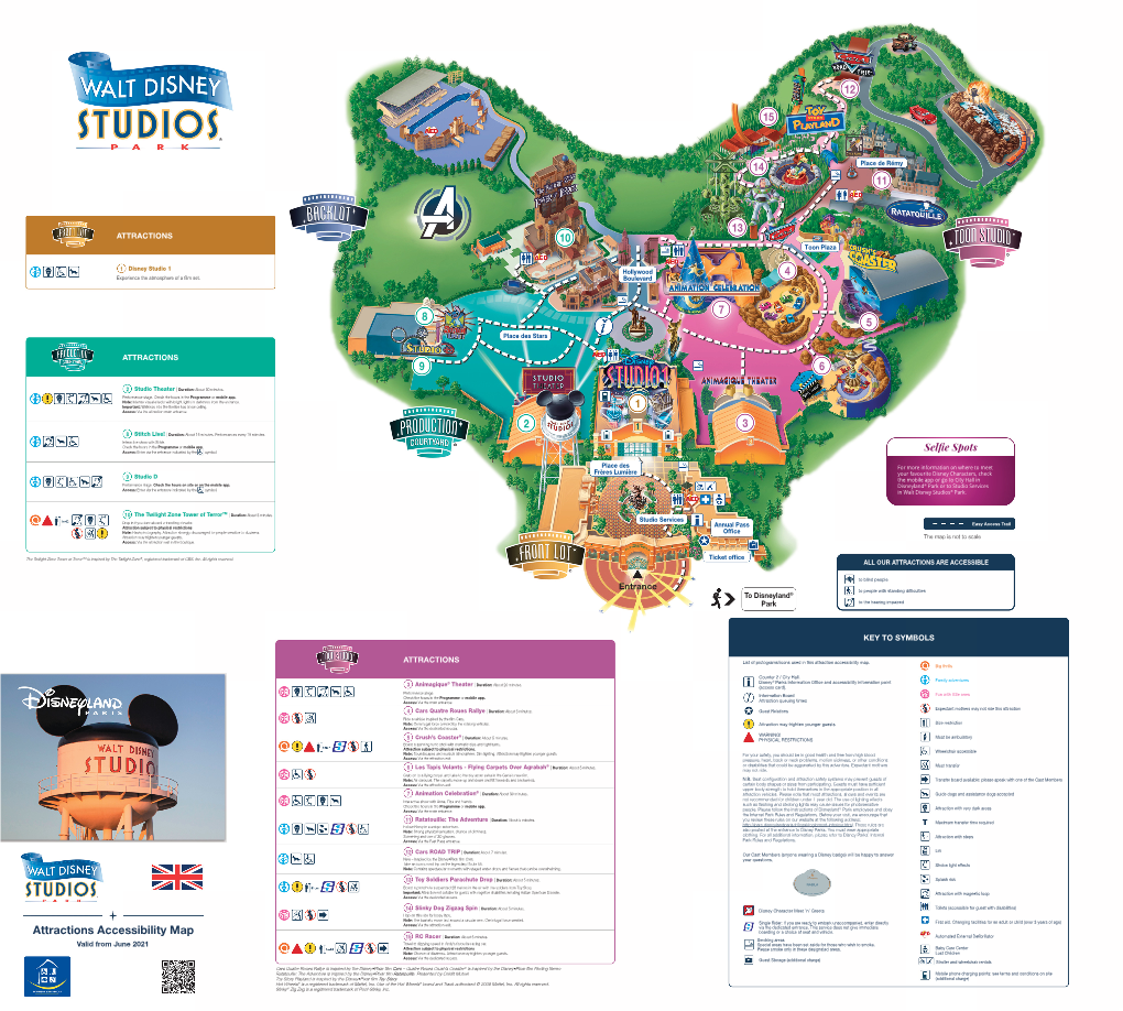 Attractions Accessibility Map Boarding Or a Choice of Seat and Vehicle