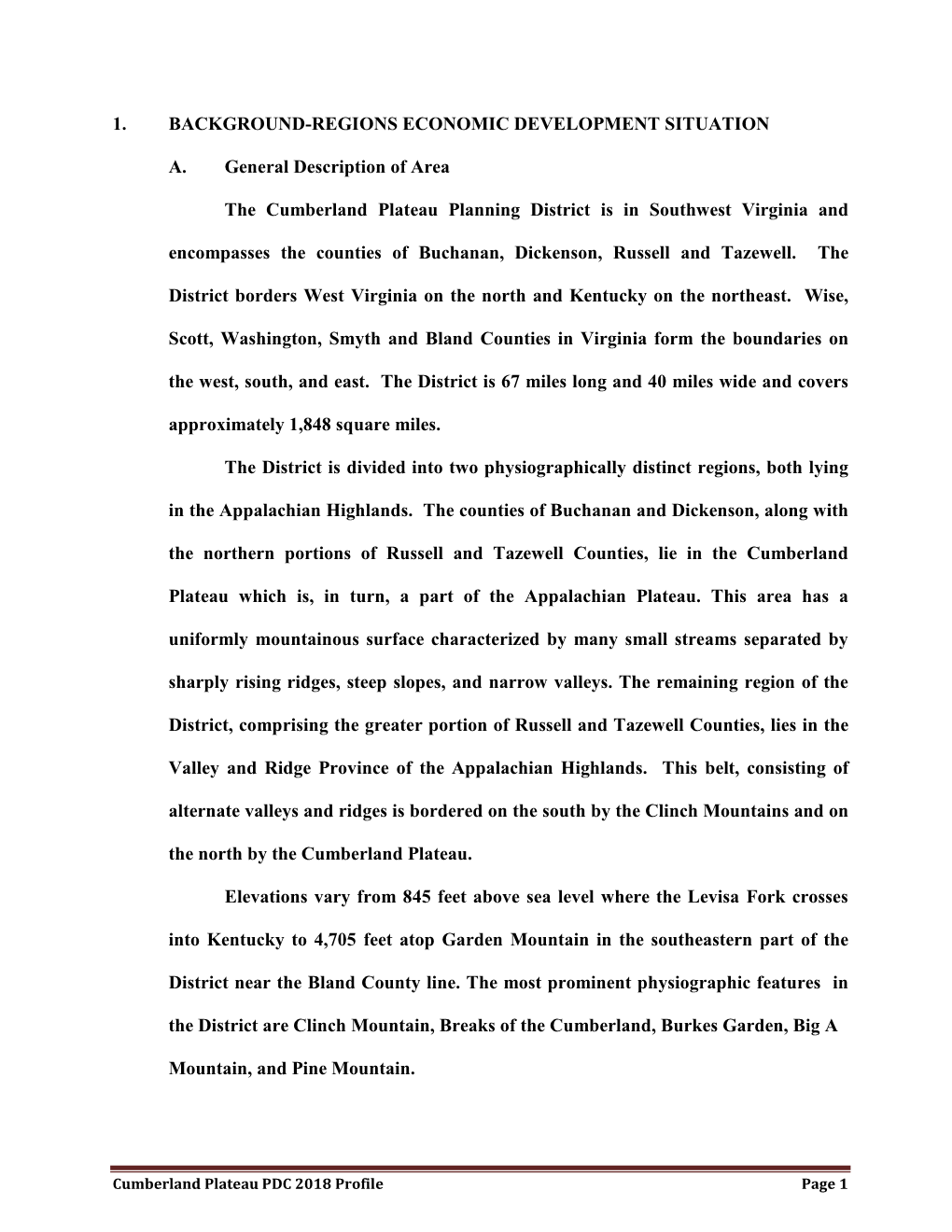 1. Background-Regions Economic Development Situation