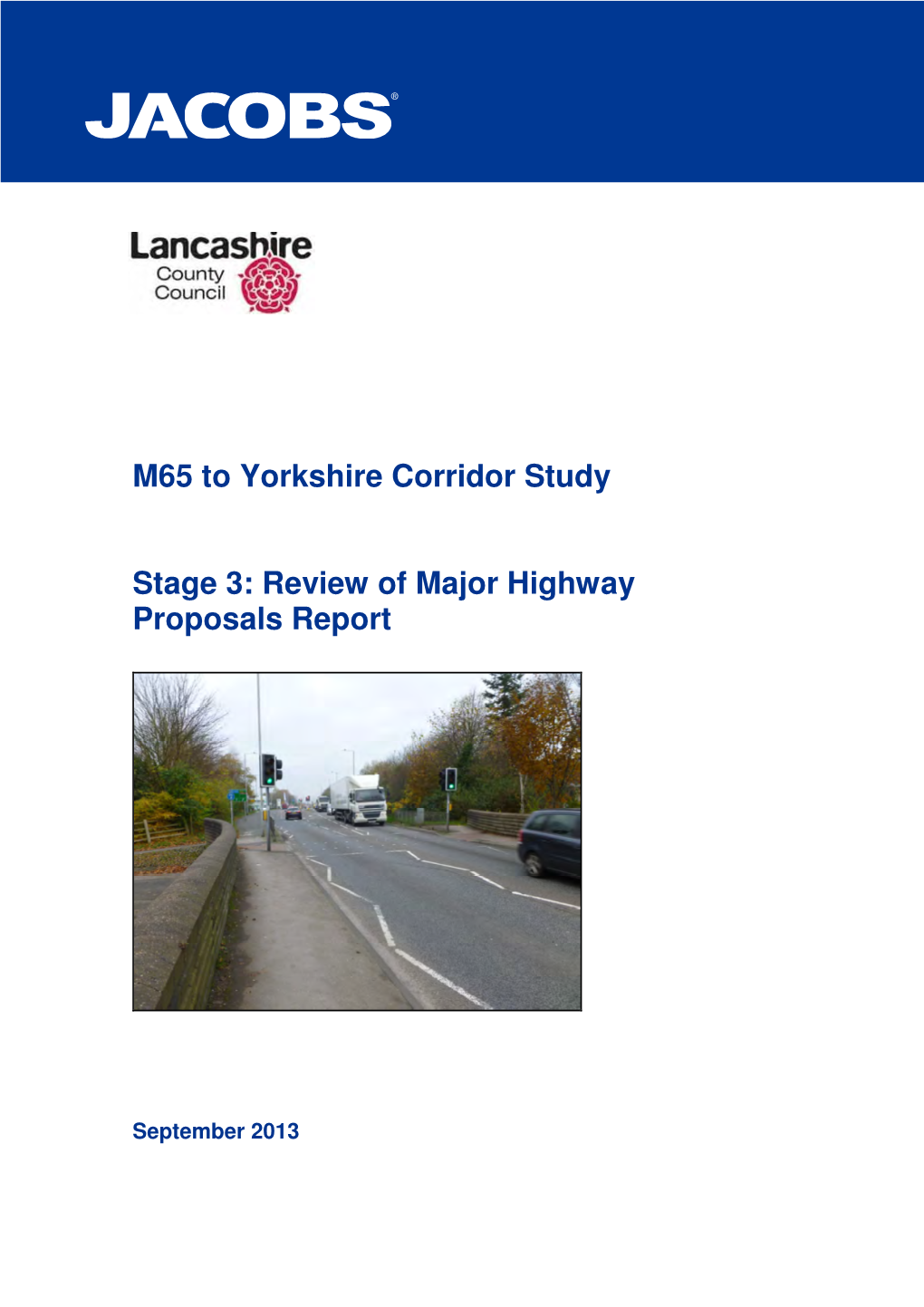 M65 to Yorkshire Corridor Study Stage 3