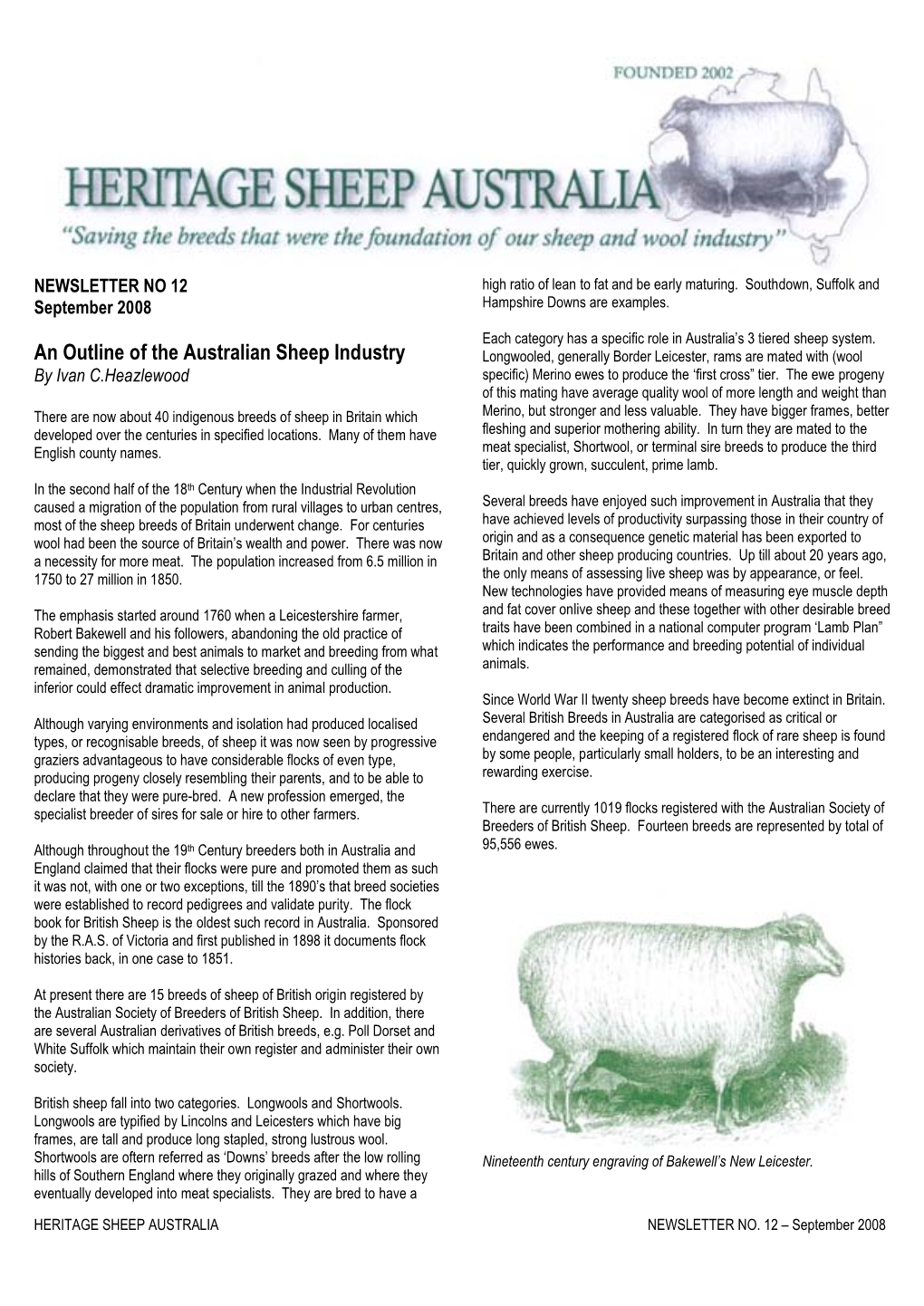 An Outline of the Australian Sheep Industry