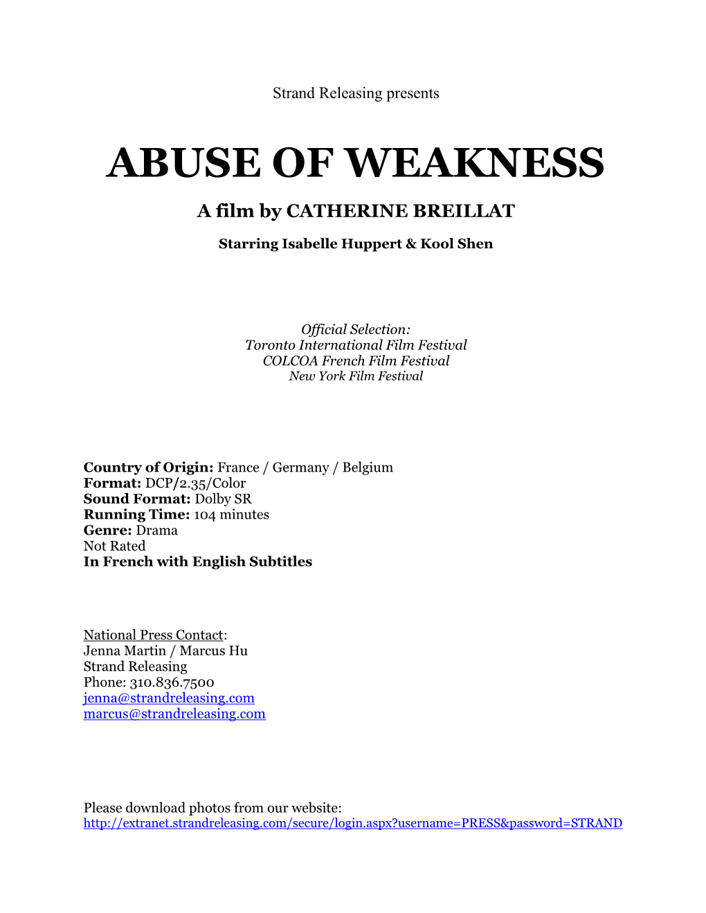 Abuse of Weakness