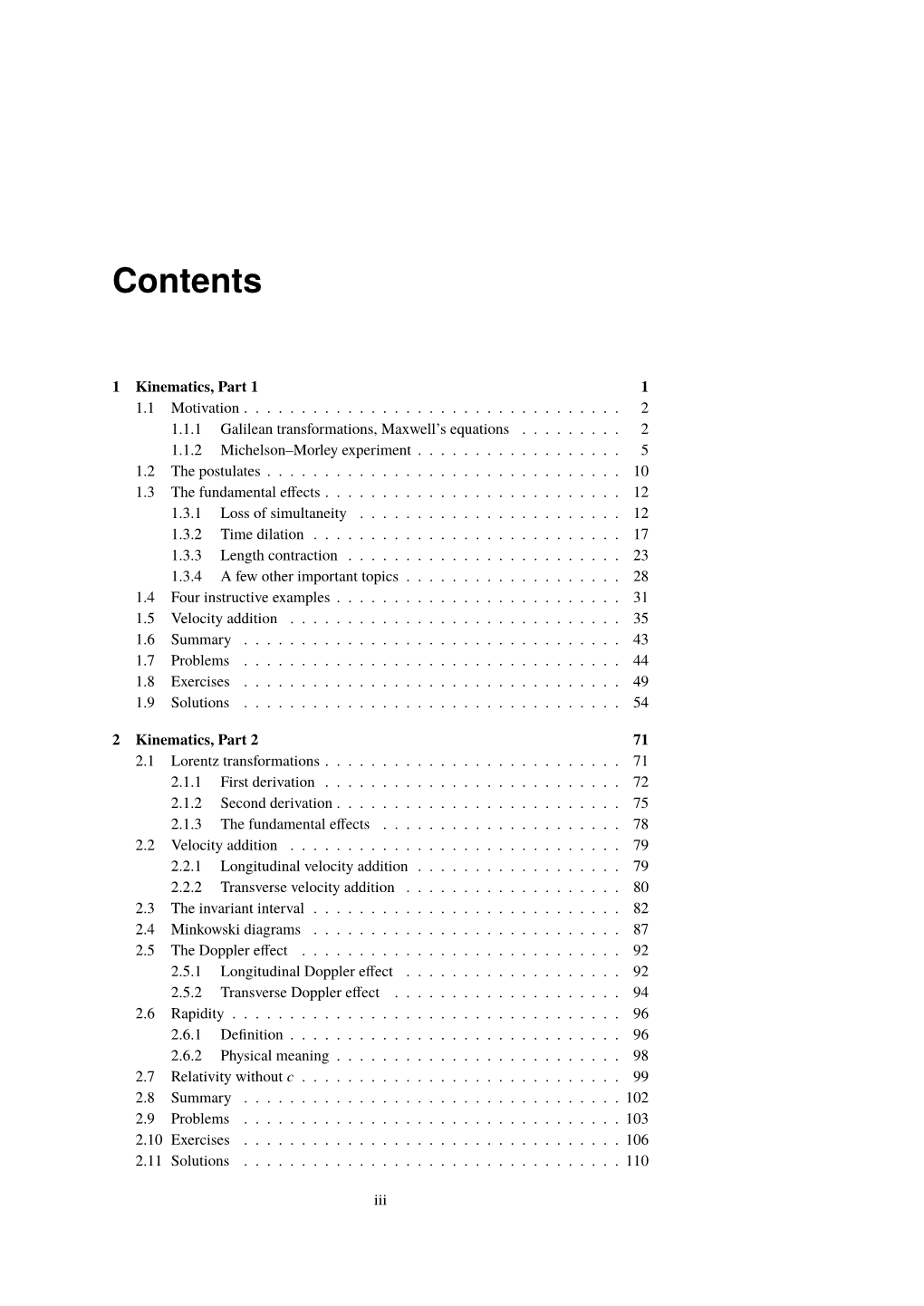 Relativity Contents.Pdf