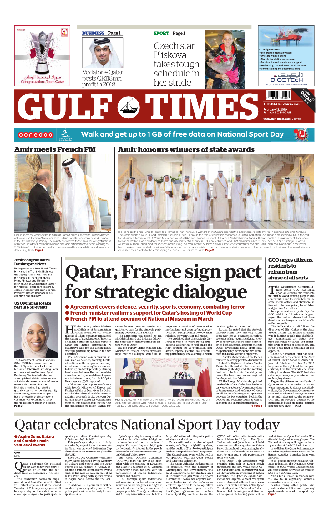 Qatar, France Sign Pact for Strategic Dialogue