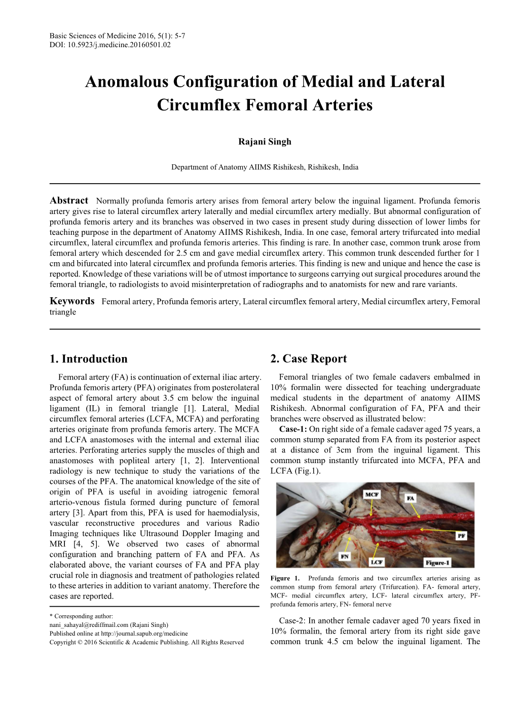 Femoral Artery, Profunda Femoris Artery, Lateral Circumflex Femoral Artery, Medial Circumflex Artery, Femoral Triangle