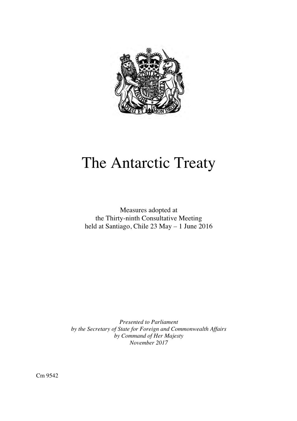 The Antarctic Treaty