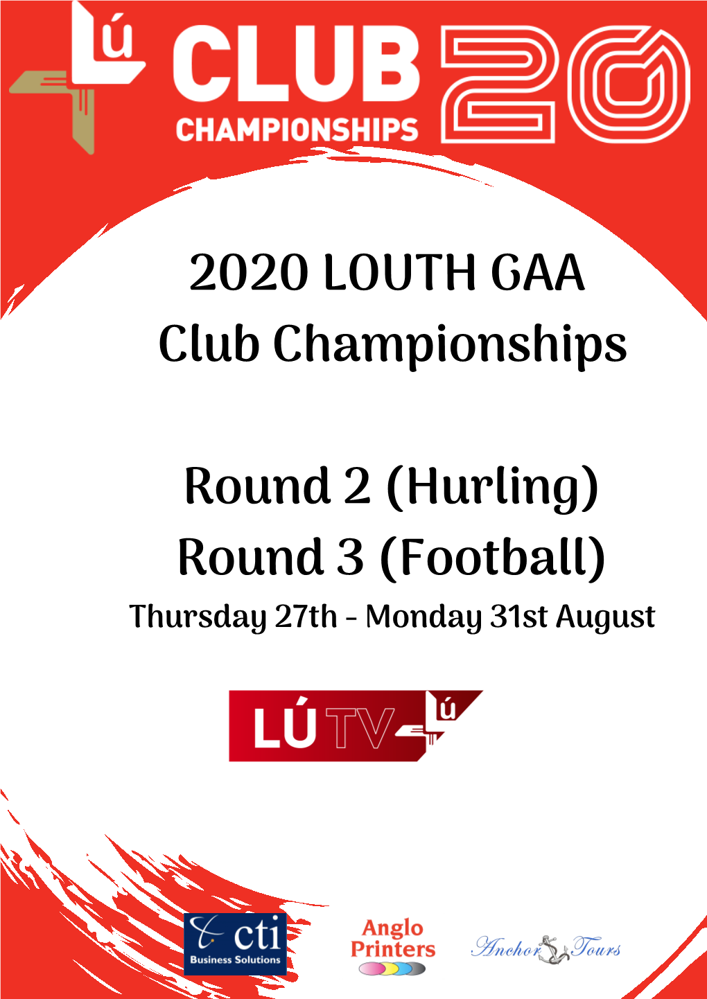 2020 LOUTH GAA Club Championships Round 2 (Hurling)